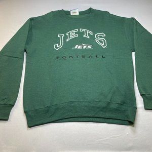 Vintage 90’s Lee Sport New York Jets Football Embroidered Pullover Sweatshirt
